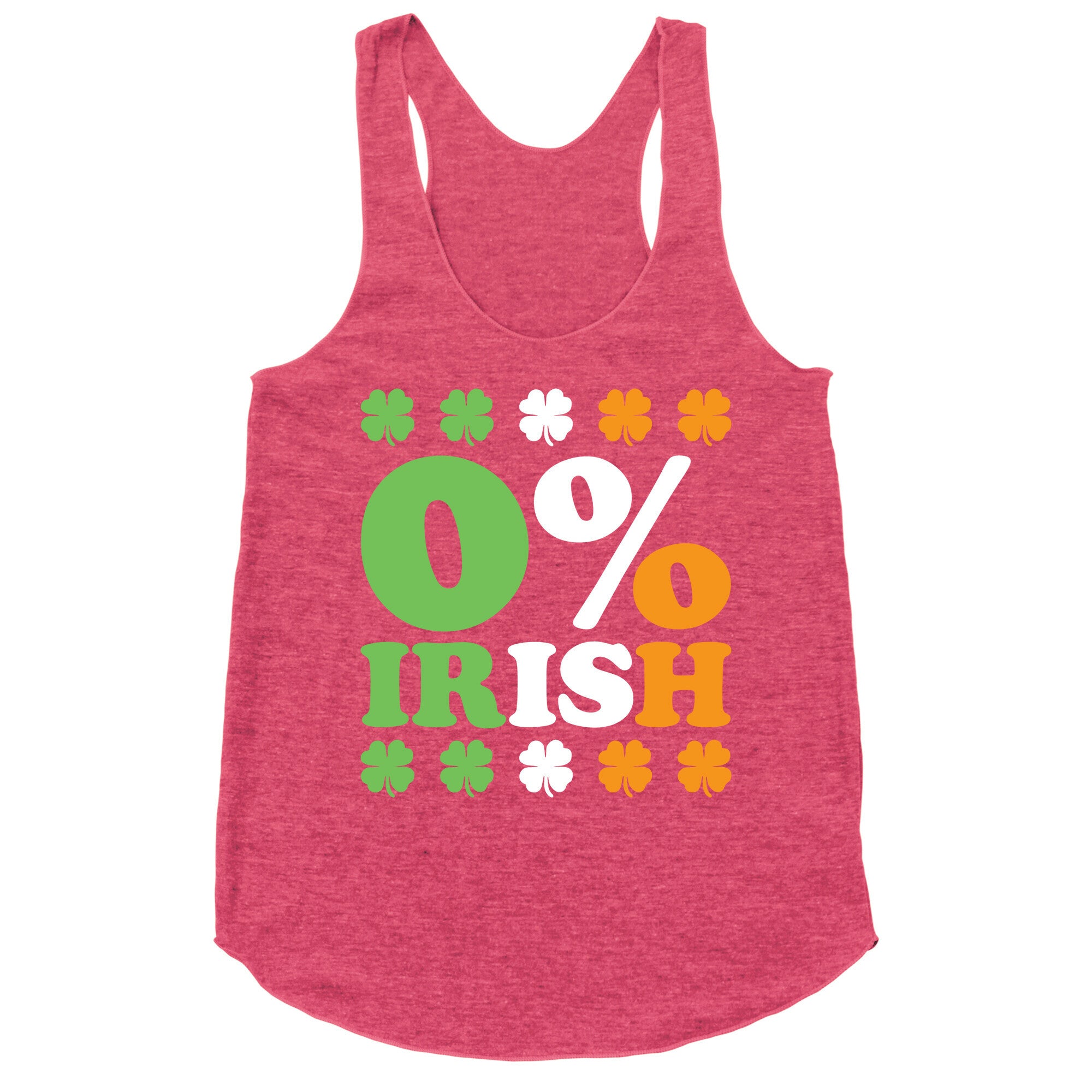 Zero Percent Irish Racerback Tank